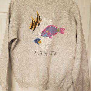 Vintage 80's/90's Bermuda Tropical Fish Sweatshirt